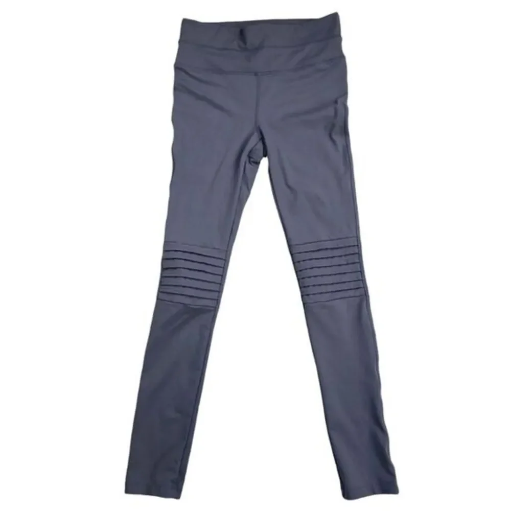 FP Movement -108 Free‎ People Gray City Slicker Pull On Moto Style Leggings S